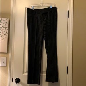 Pinstriped dress pants